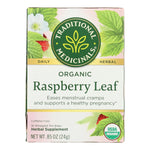Traditional Medicinals Organic Raspberry Leaf Herbal Tea - 16 Tea Bags - Case of 6