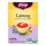 Yogi Organic Calming Herbal Tea - 16 Tea Bags - Case of 6