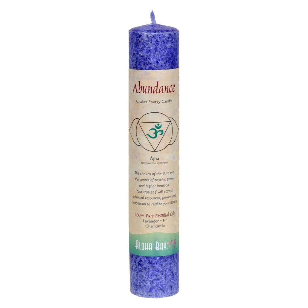 Aloha Bay - Chakra Pillar Candle Abundance Indigo - 1 Candle