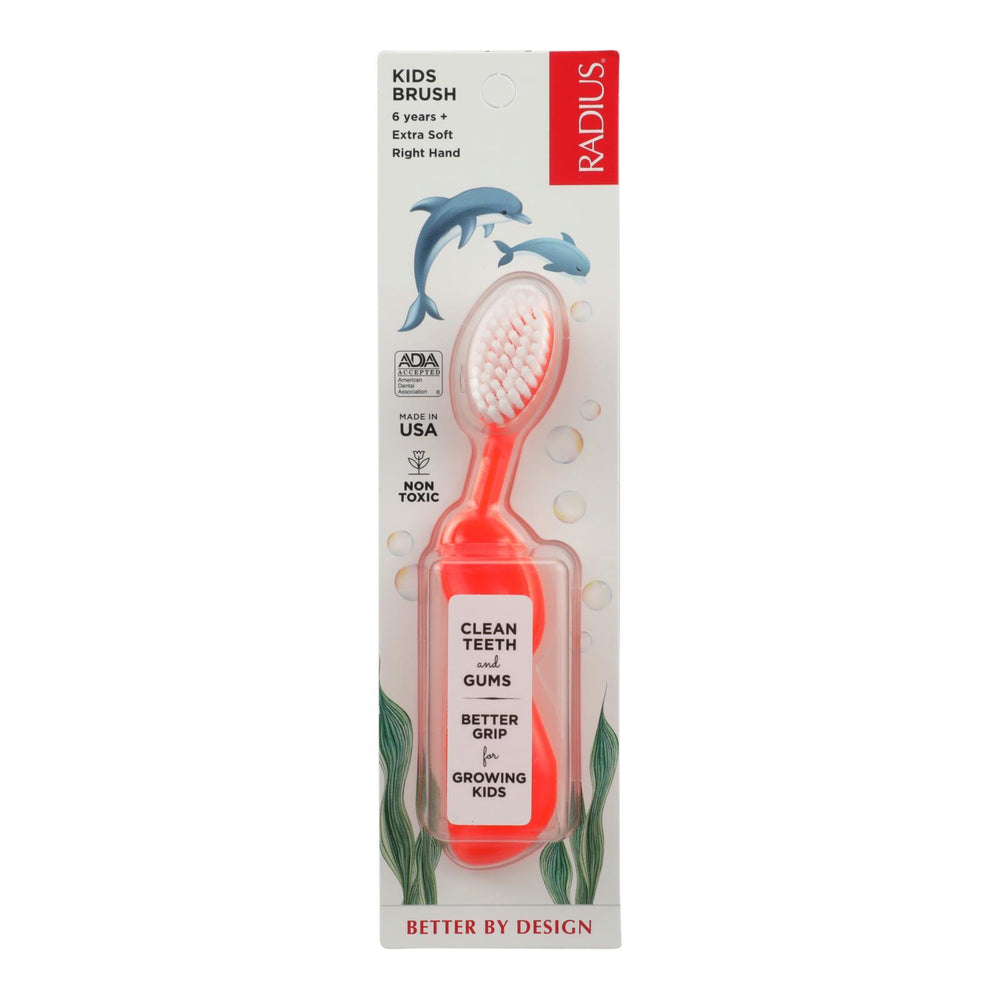 Radius - Kidz Toothbrush (Soft Bristles) - 1 Toothbrush - Case of 6