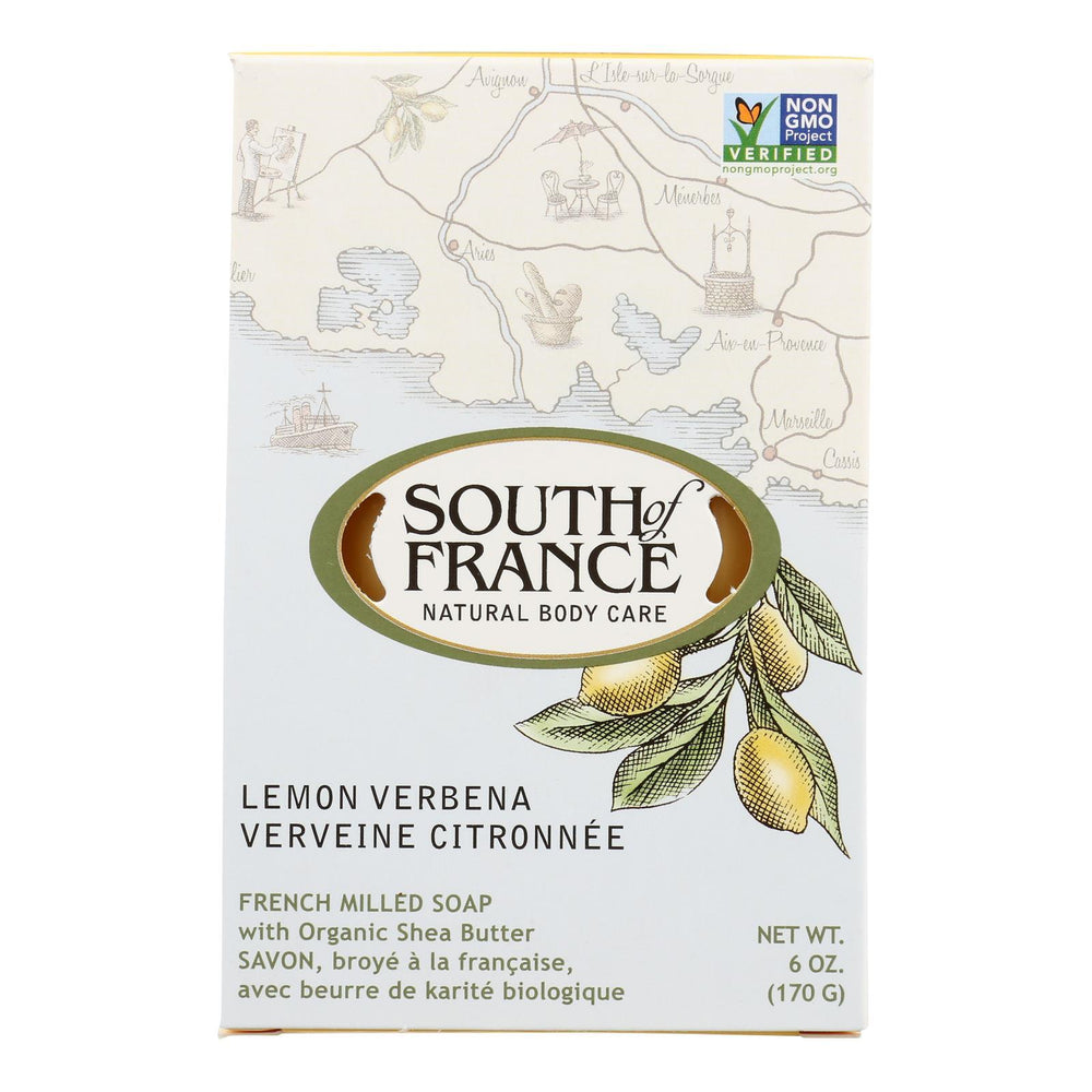 South of France Bar Soap - Lemon Verbena - Full Size - 6 oz