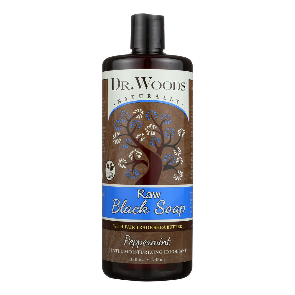 Dr. Woods Naturals Black Soap - Shea Vision - Peppermint - 32 oz