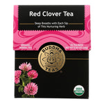 Buddha Teas - Organic Tea - Red Clover - Case of 6 - 18 Count