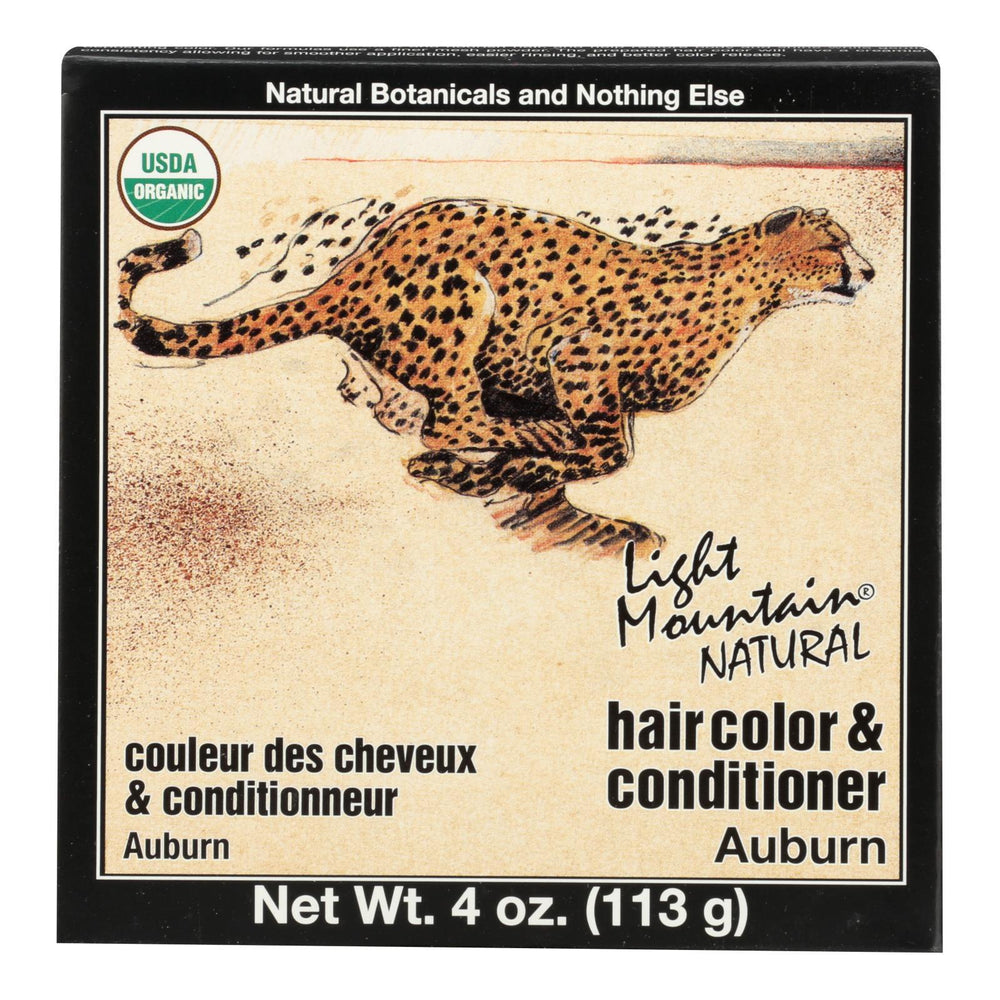 Light Mountain Hair Color/Conditioner - Organic - Auburn - 4 oz