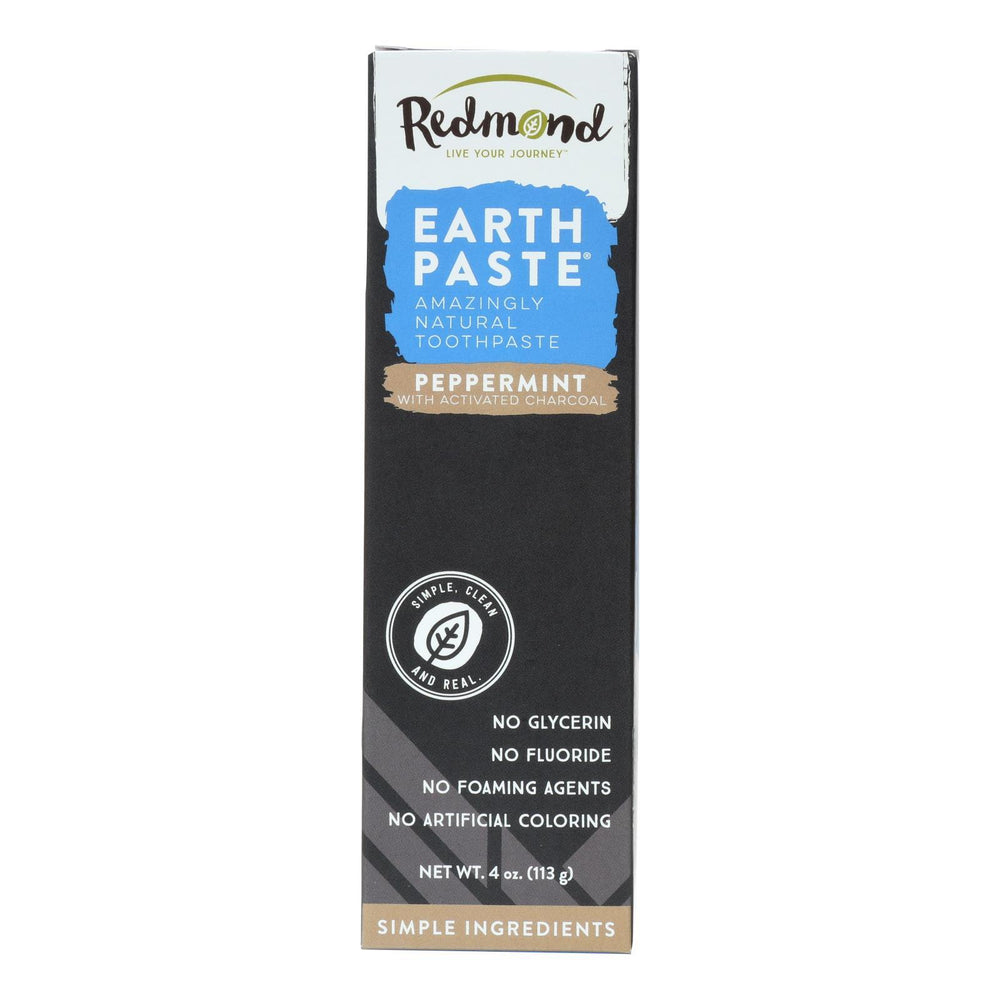Redmond Life Earthpaste - Peppermint Charcoal - 4 oz
